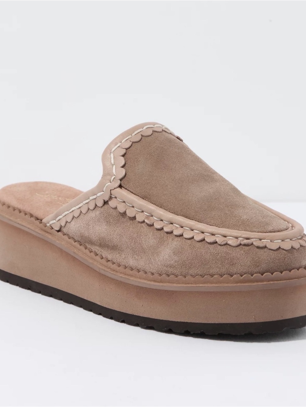 Seychelles Stand Tall Clog Taupe Sz 9 - Picture 3 of 13